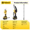 MELLWIN Perche télescopique 200cm Électrique sans balais Tronçonneuse 6 pouces Cisailles pour hautes branches Outil de jardinage pour batterie 18V 21V
