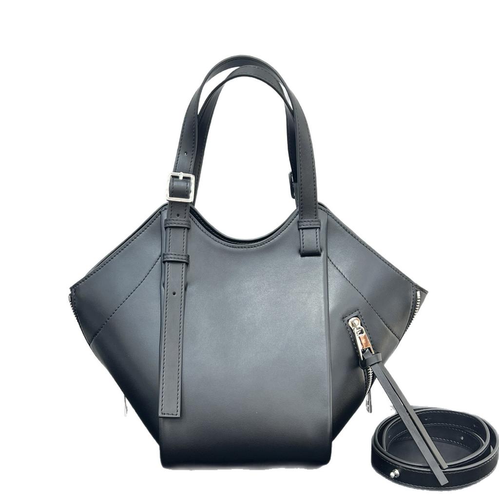Grenzüberschreitende Explosion Schinken-Hängematten-Tasche, Nischen-Design Ledereimer-Tasche Mode lässig Rindsleder Umhängetasche