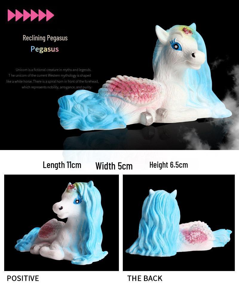European Mythical Pegasus Unicorn Toy Model: Elf, Mythical Creature, Magic Beast 
