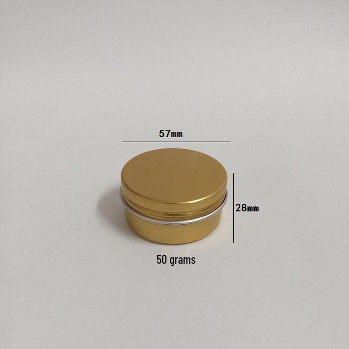 5g-250g Multi-Size Multi-Color Threaded Aluminum Tea Box Metal Can
