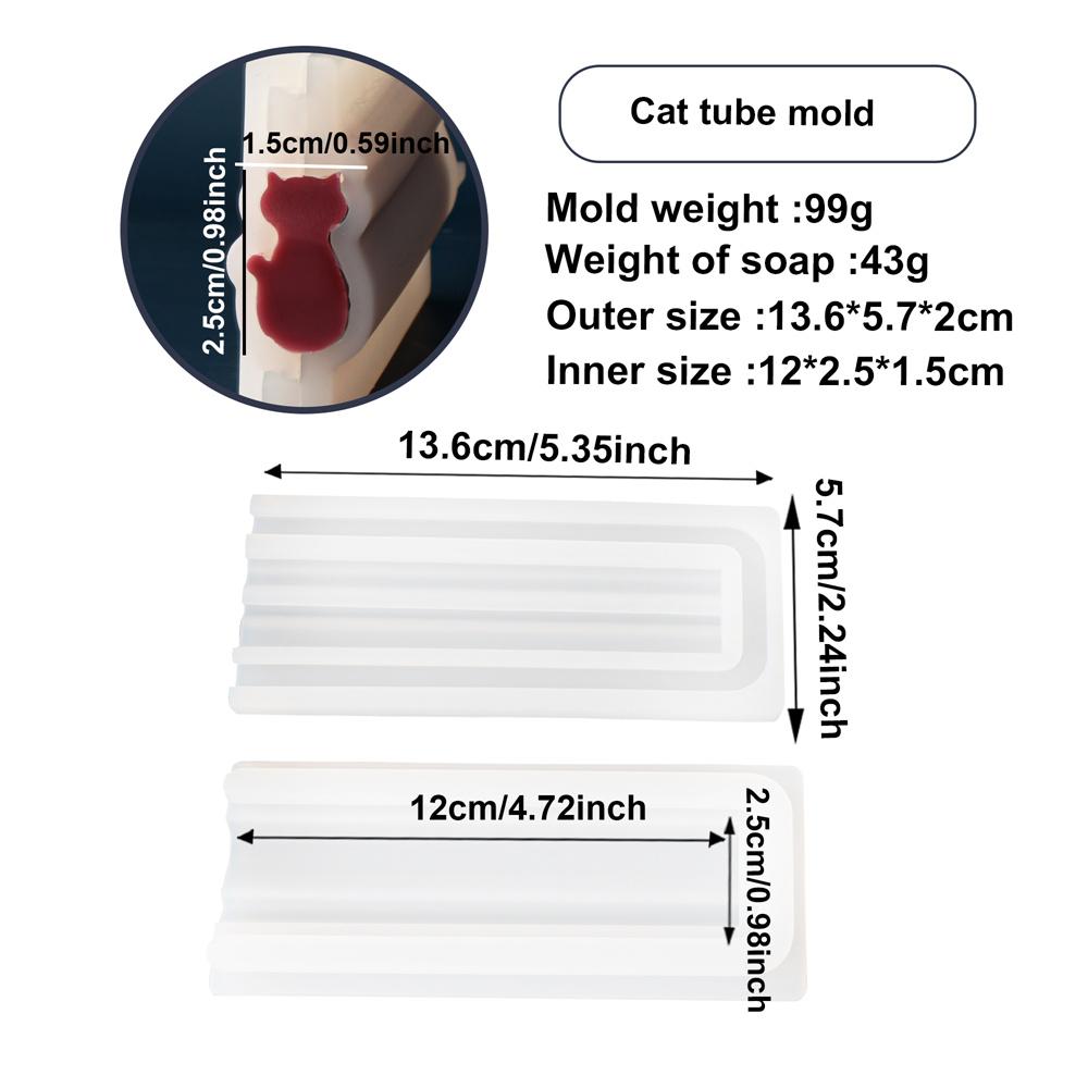 3D Geometric Animal Various Shapes Candle Fondant Reusable Mold DIY Embed Soap Mold Handmade Tube Cake Candle Making Supplies