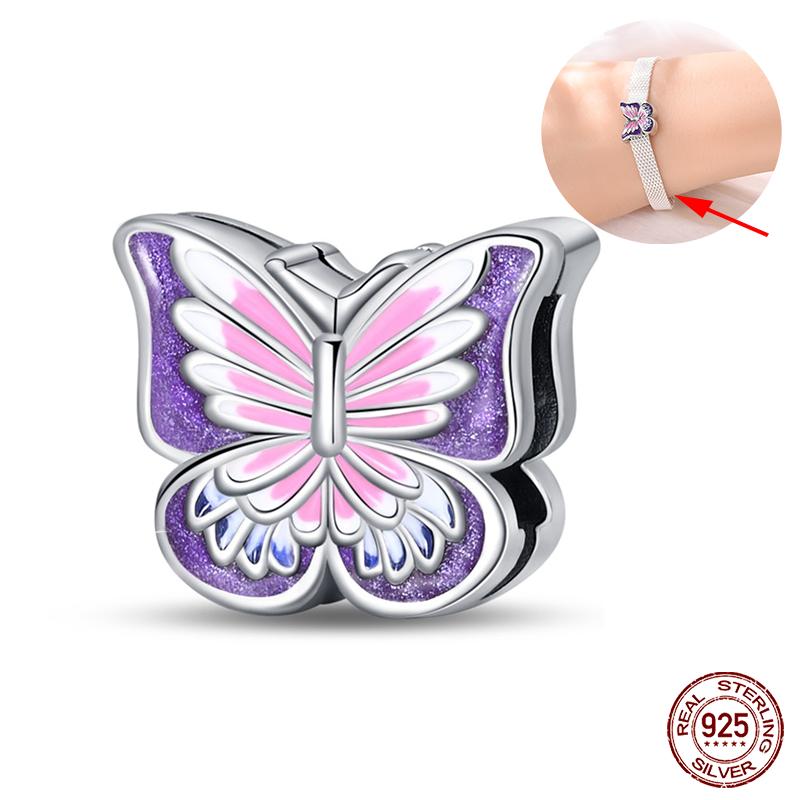 Brand New Copper Metal Trendy Fashion Heart Butterfly Cat Claw Charm Bead Components Bead Components Ideal Designed For 3mm Bracelet High Quality