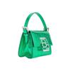 By Far Silver Logo Plaque Lambskin Mini Shoulder Bag Women handbags Green 23SSFRNOCVGASMA