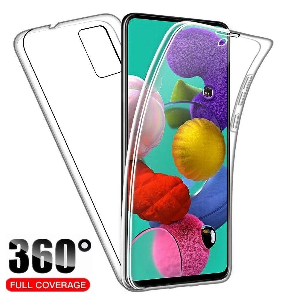 

360 Двойные чехлы из ПК + силиконовые чехлы для Samsung A 10 20 30 40 50 70 Caes для Galaxy A 11 21 21S 31 51 71 02 02S чехлы A 32 52 72 5G 4G прозрачный чехол на весь корпус