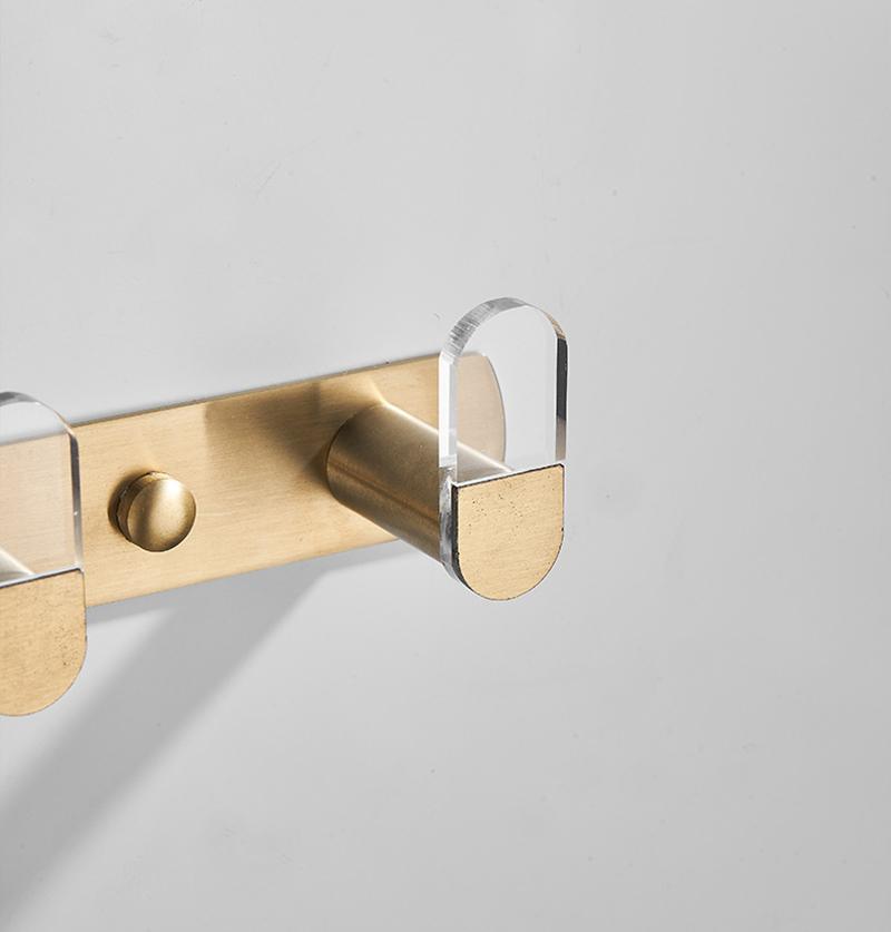 304 Edelstahl Badezimmer Reihenhaken Grün/Gold Toiletten Handtuchhaken Schlafzimmer Zimmer Kleiderhaken Wand Kleiderhaken Badezimmerzubehör