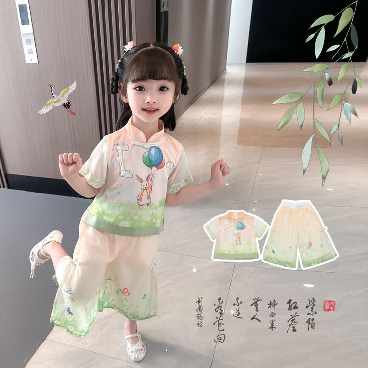 Hanfu ragazza abito estivo in stoffa stile cinese Abito antico Tang costume super fata abito bambina sirena gonna principessa indumento intimo