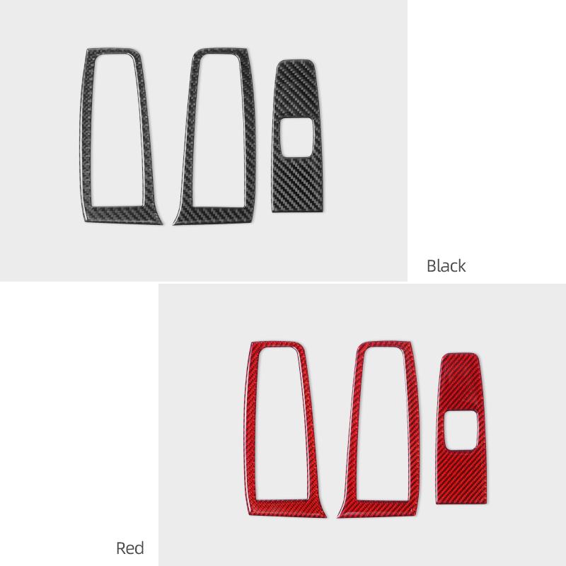 For Subaru BRZ/Toyota GR86 2025- Carbon Fiber Window Lifter Button Panel Trim Sticker Decoration Car Interior Tuning Accessories