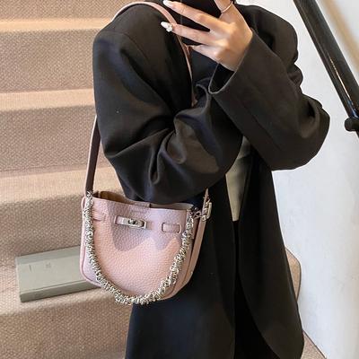 Exquisite Small Bag Women's 2025 New Summer Versatile Shoulder Messenger Bag Fashion Child and Mother Bucket Bag