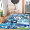 Manchester City Customizable Name Floor Mat Suitable for Balcony Living Rooms Decorate room Game Room Anti-slip Rug Anime Office Decor