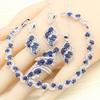 Jewelry Sets For Women Royal Blue Semi-Precious Earrings Bracelet Rings Necklace Pendant Wedding Jewelry Gift Box