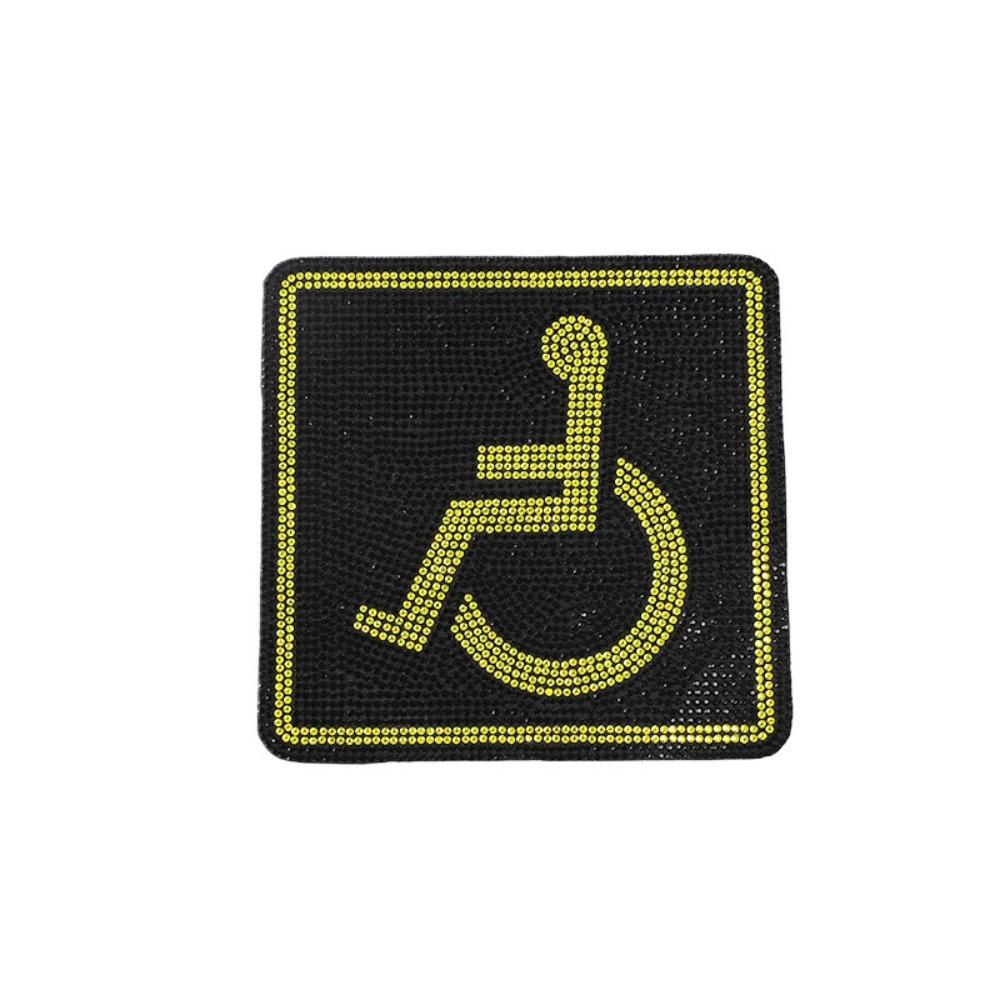 Strong Self Adhesive Mobility Symbol Decal Car Window Decor Sticker Practical Identifying Mark