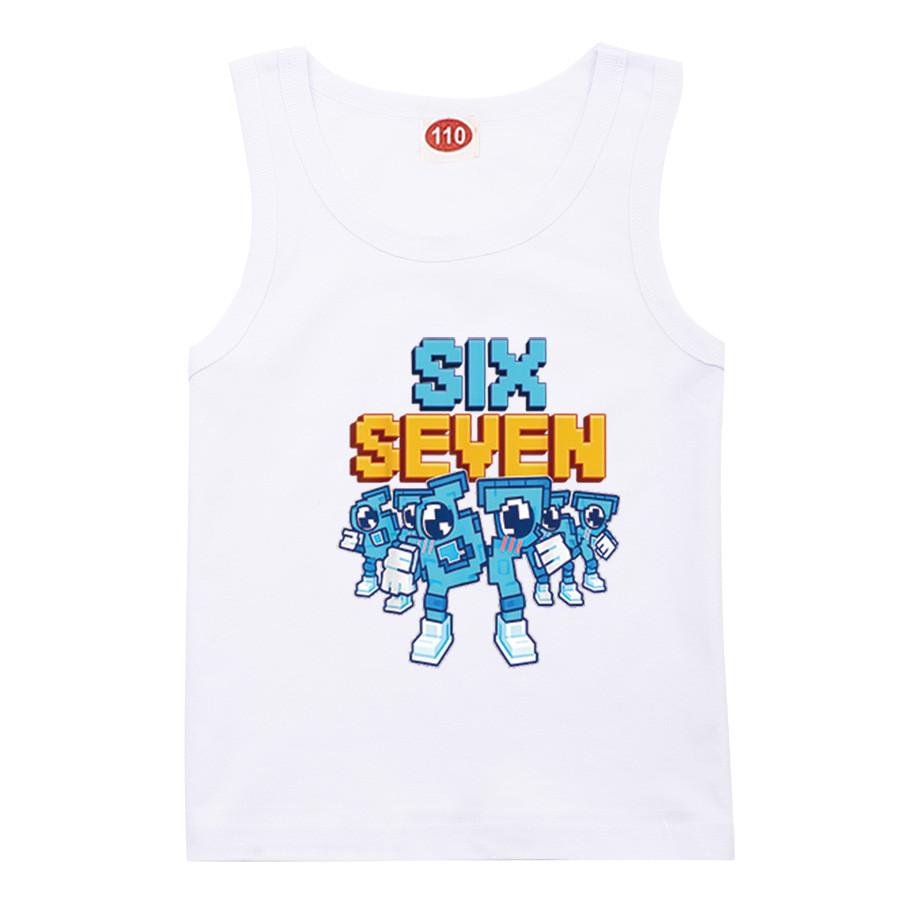 9193 Детская футболка с принтом Steal a Brainrot 67, майка для мальчиков и девочек 100cm