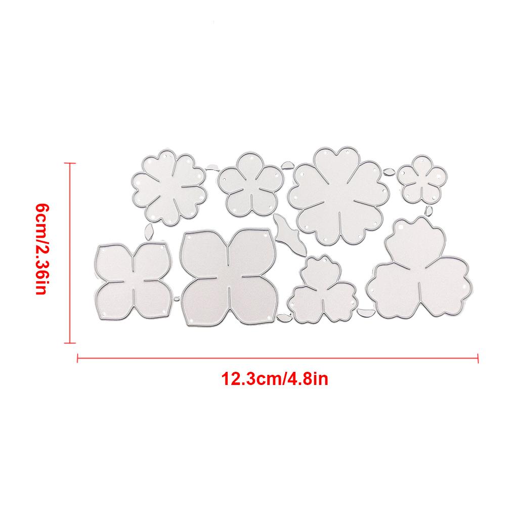 Carbon Steel Die Mold Paper Cards Photo Album Flower Shape Moulds DIY Crafting Template Embossing Stencil Handicraft Accessories