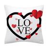 Home Decor Pillowcase Decor Valentine Letters Love Print Cushion Cover for Sofa Home Super Soft Peach Skin Pillow Case 45x45cm