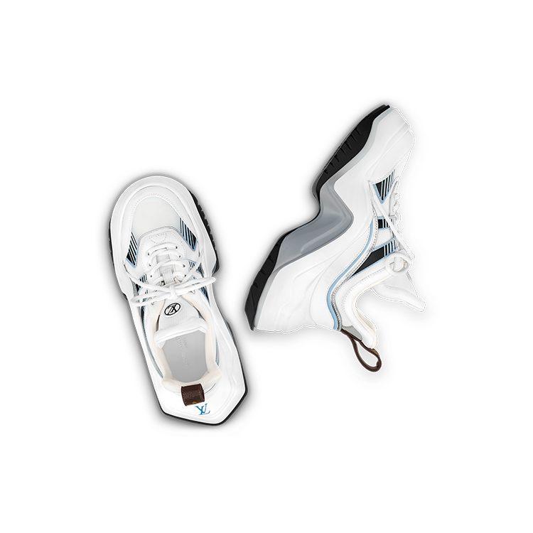 Louis Vuitton Archlight 2.0 Platform Sneakers 'White Blue Grey' Women's 1ABI0N