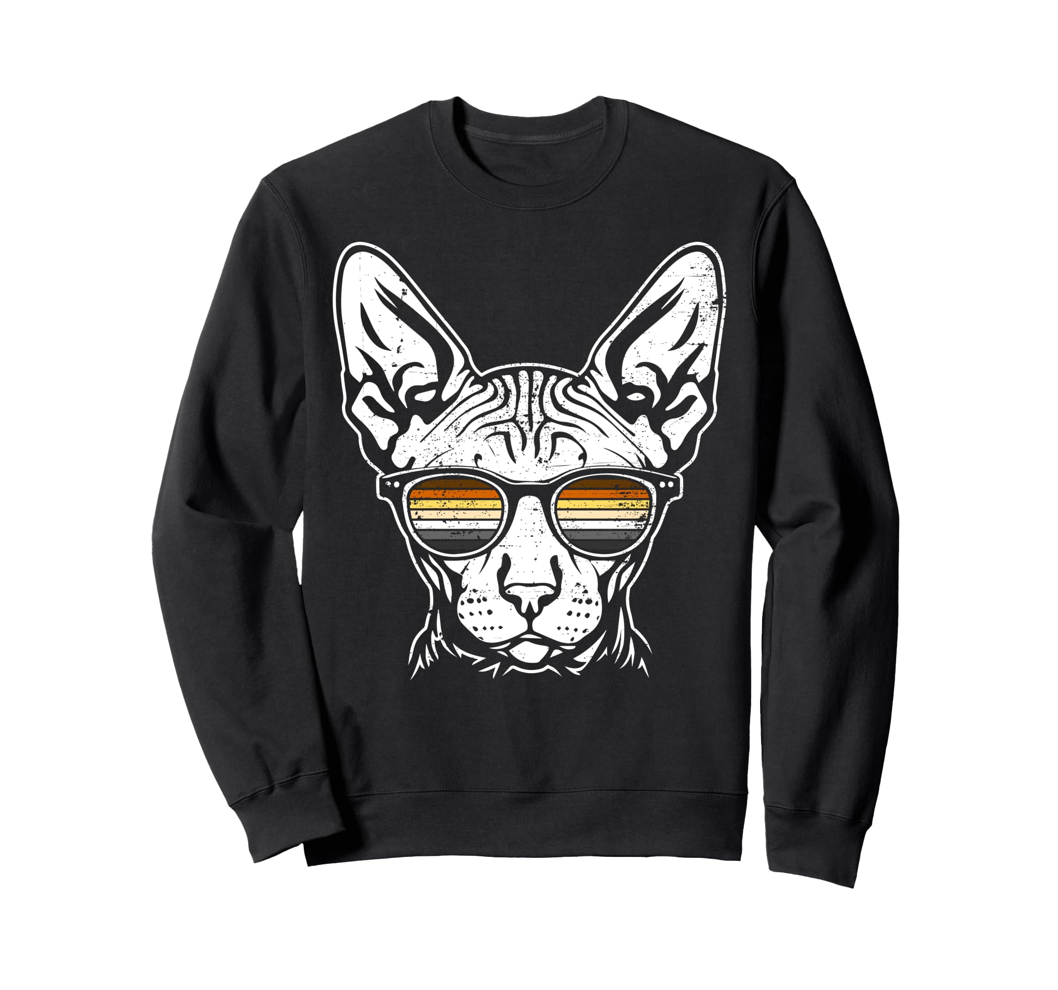 

Sphinx Cat Bear Pride Sunglasses Retro Gay Sweatshirt чорний