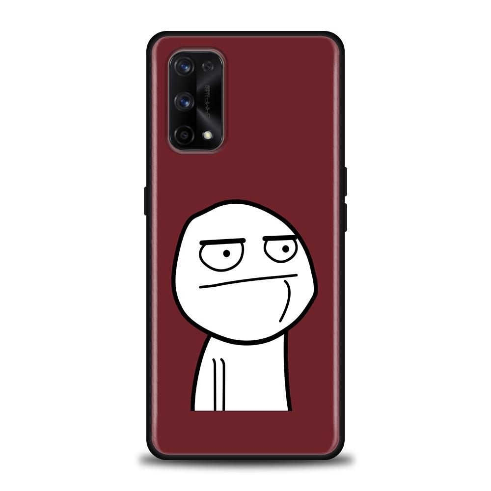 Funny Man Middle Finger Fucek Case For Realme C21Y C21 C25 C20 C15 C12 C11 GT Master Neo Neo2 5G Fundas Capa Silicone Soft Cases