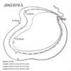 Uworld Gioielli Semplici Placcato Oro 18K Collana a Strati Catena Piatta Serpente Collana a Corda Serpente in Acciaio Inossidabile Regalo