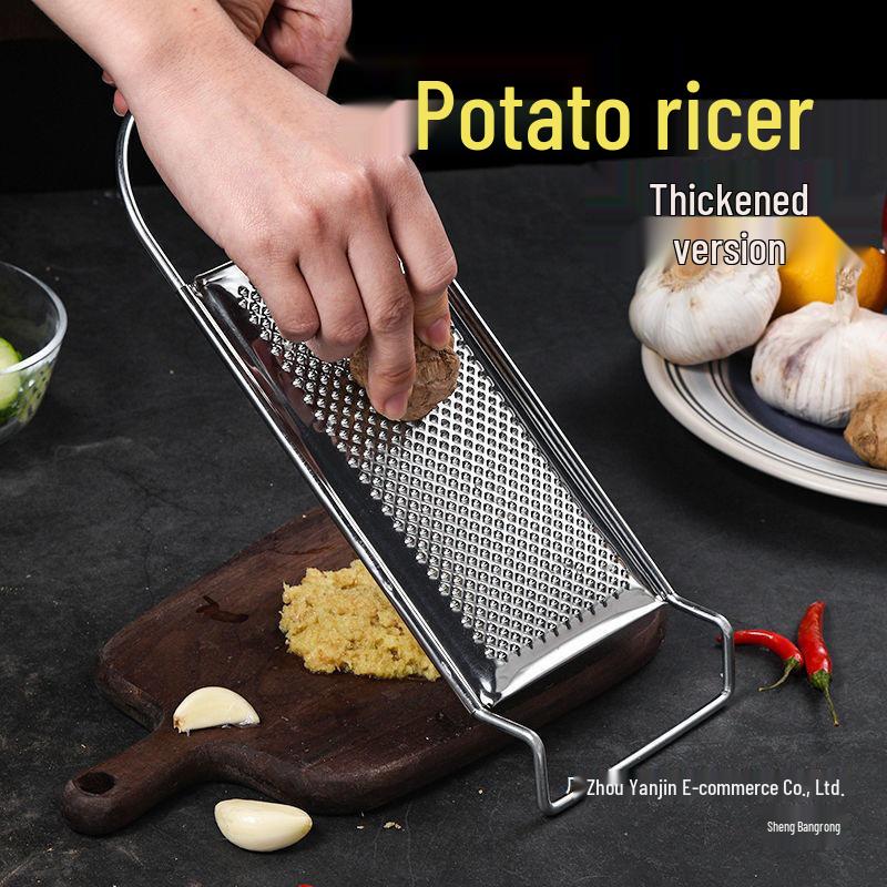 Stainless Steel Grater for Ginger, Potato, Fruit Puree, Baby Food, and Household Use