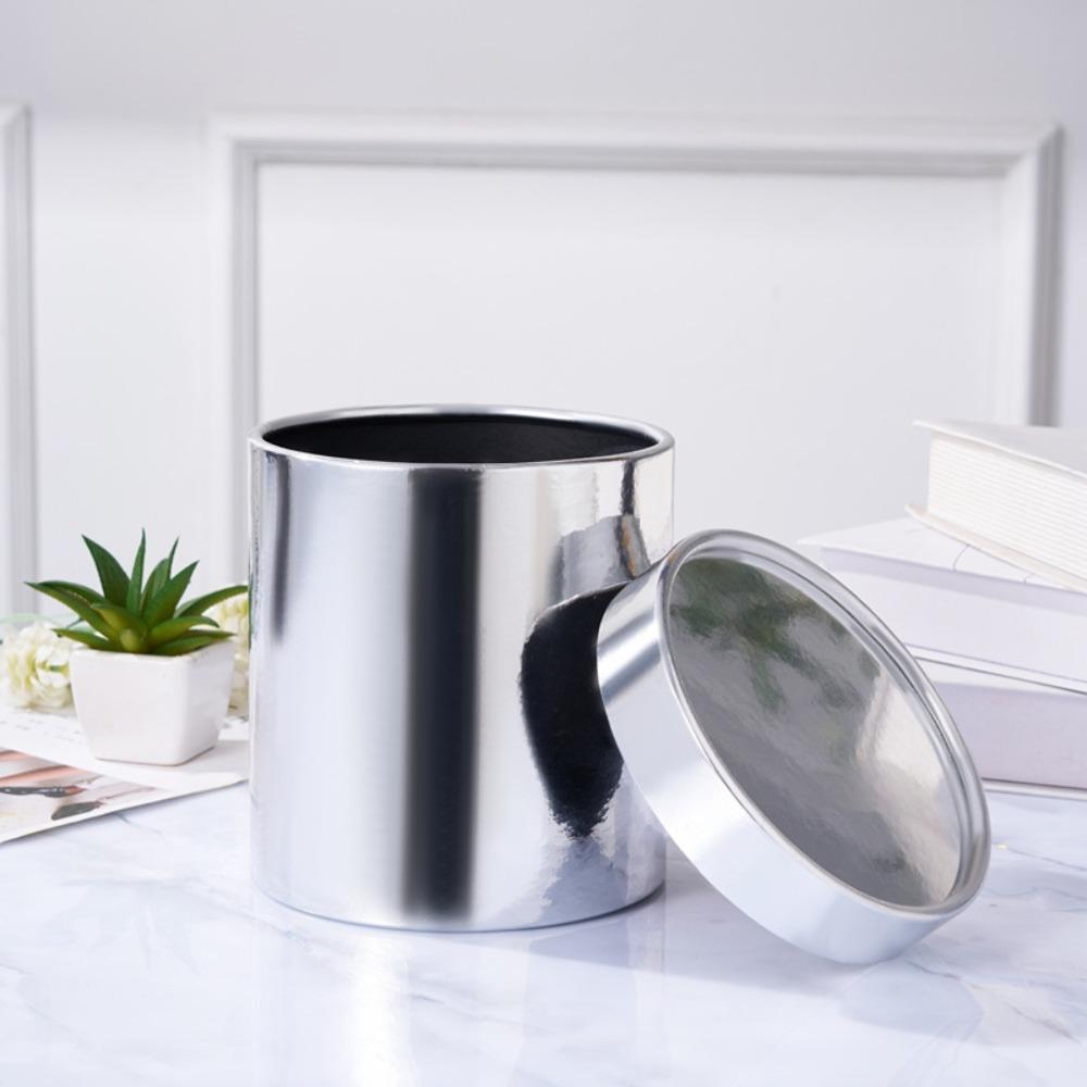 Dárková krabička z jednobarevného balicího papíru Kulatý kbelík na květinovou aranžmá Úložný prostor pro kytici