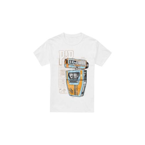 Star Wars: The Acolyte Mens Pip Droid Blueprint T-Shirt