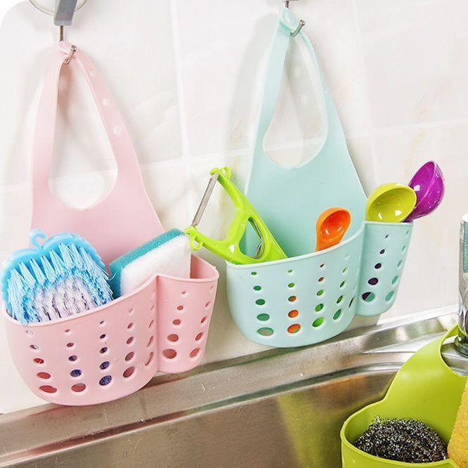 

Настенная корзина для слива раковины: Многофункциональная кухонная полка для хранения Drain Rack - Mixed Color - 1 pc