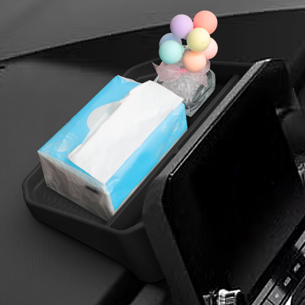 SMABEE for Mitsubishi Triton 2024 2025 Car Dashboard Tray Center Console Hidden Storage Box Behind Screen Tidying