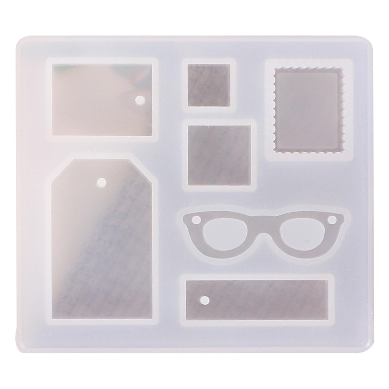 

Силиконовая форма DIY ручная работа эпоксидная смола форма кнопка с отверстием кулон брелок ювелирные изделия принадлежности 195