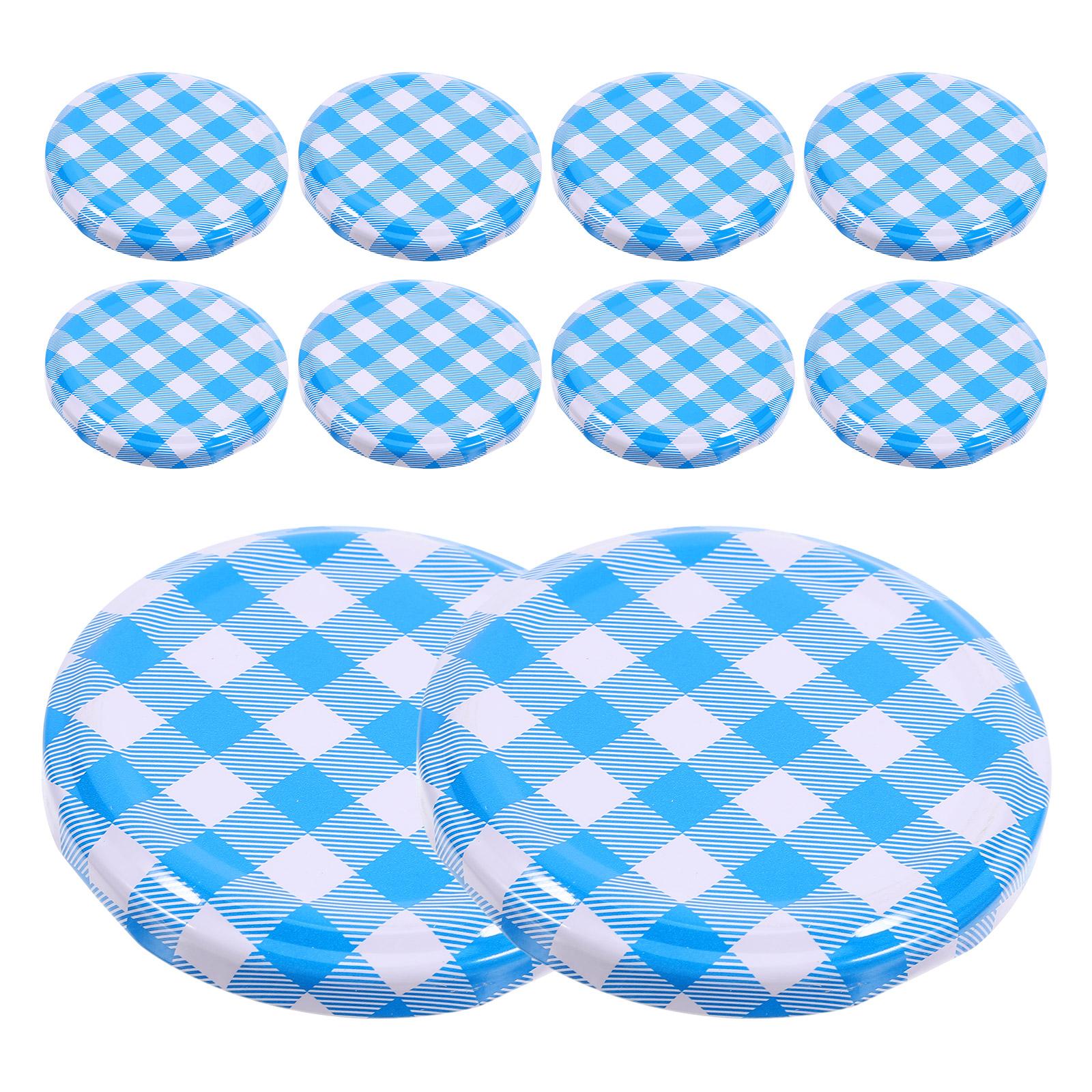 50 шт. Многоразовые металлические крышки для консервирования Mason Jars, герметичные жестяные крышки, крышки для банок с широким горлышком, герметичные крышки для хранения для