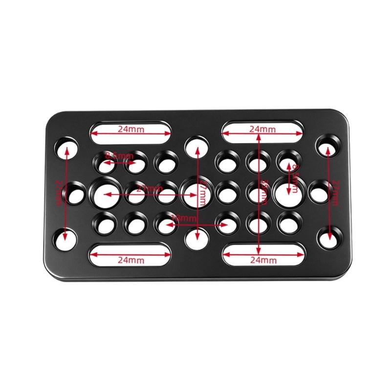 Universal Camera Quick Release Plate With Double 1/4in And 3/8in Screw Holes For DSLR Camera LED Light Stand Equipment