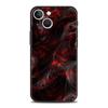 Black Red Ripple Art Phone Case Cover for iPhone 17 16 15 14 13 12 Pro Max 11 Pro Max 17 AIR Plus Shockproof Soft TPU Shell Bags