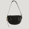 Genuine Leather Spring/Summer Shoulder Bag Niche Crossbody Cowhide Pleated Underarm Saddle Bag