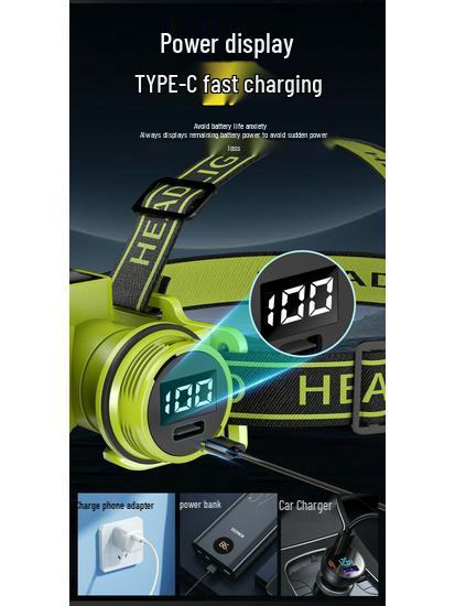 Diving Strong Light Waterproof Headlamp - Ultra Bright Head-Mounted Flashlight for Outdoor and Underwater Adventures