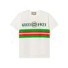 Gucci 1921 T Shirts Women's White Crew Neck Moderate 615044-XJD5U-9128