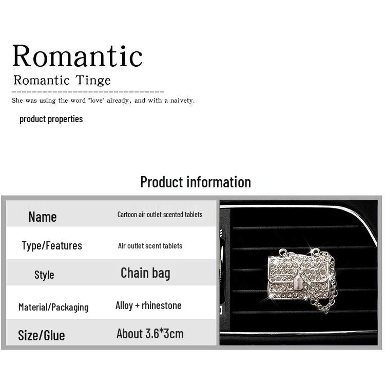 Rhinestone High Heels Car Vent Aromatherapy Clip – Stylish Car Interior Perfume Ornament