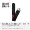 Watch Band 21mm Rubber Strap D1 Pin Buckle Watch Strap Replacement Strap Lightweight Breathable Black [Victorinox] Tool-free [] V.60028