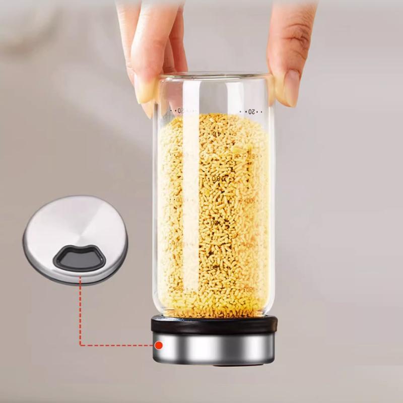 GIANXI 200ML/500ML High Borosilicate Glass Seasoning Jar Household Transparent Rotating Seasoning Bottle Kitchen Accessories