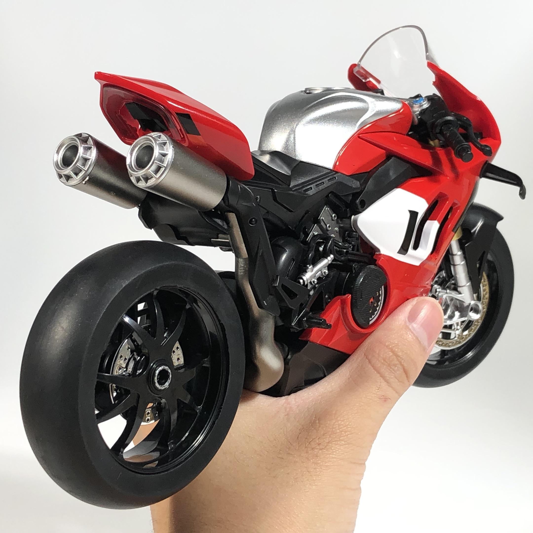 1:9 Ducati Panigale V4R Superbike ad Alte Prestazioni Modello in Metallo pressofuso in Lega di Alluminio Moto Alta Simulazione Collezionabile Giocatto