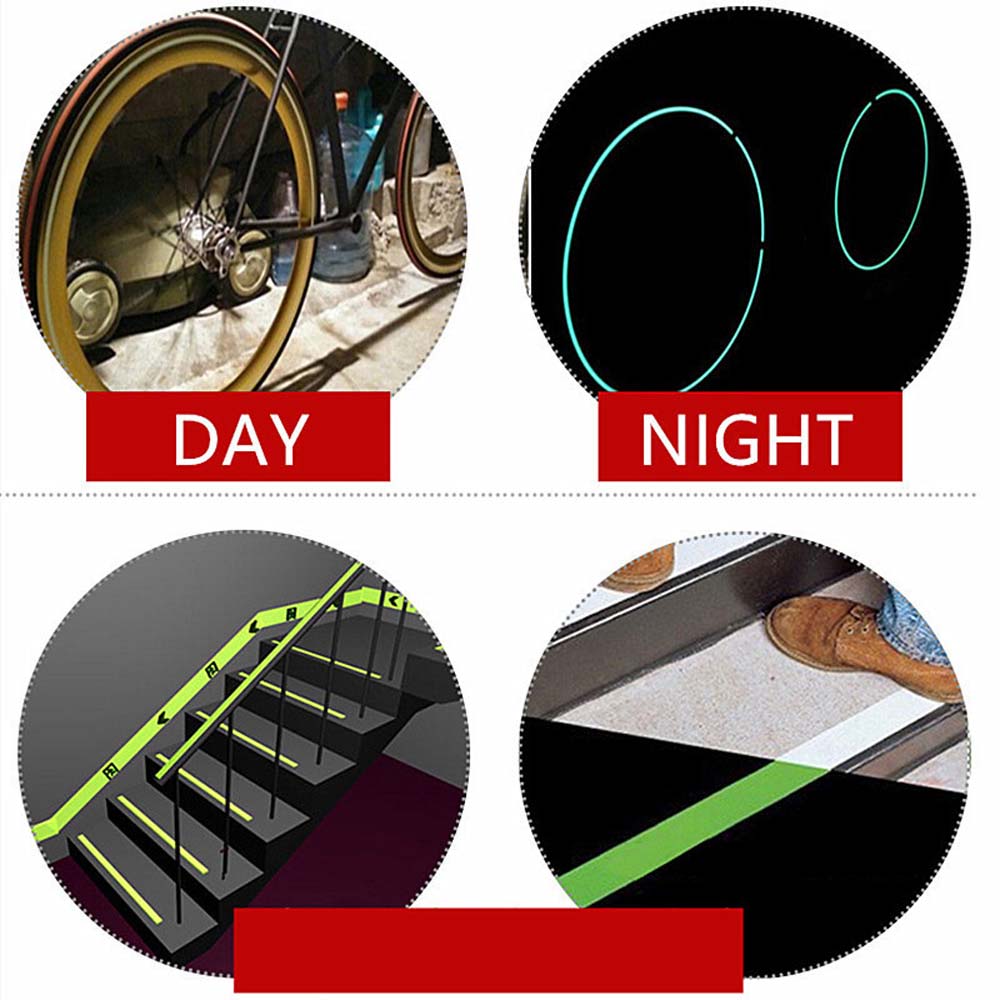 Luminescent Glow Warning Tape Fishing Rod Sticker DIY Tape Luminous Sticker Self-adhesive Tape
