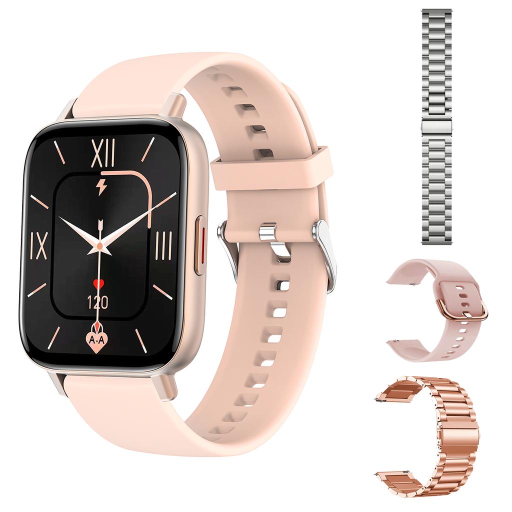 1.69 Inch Blue Tooth Call Smart Watch Blood Pressure Oxygen Monitor Diy Dials Heartrate Tracker Smartwatch Women Men Pk P8