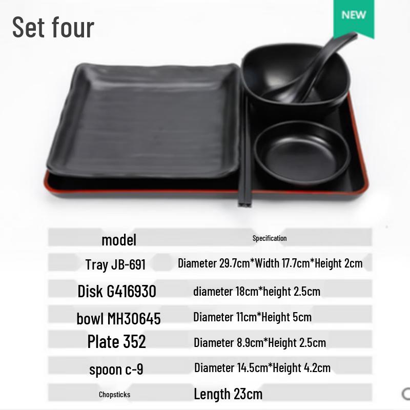 Qianxing Melamine Imitation Porcelain Dinnerware Set