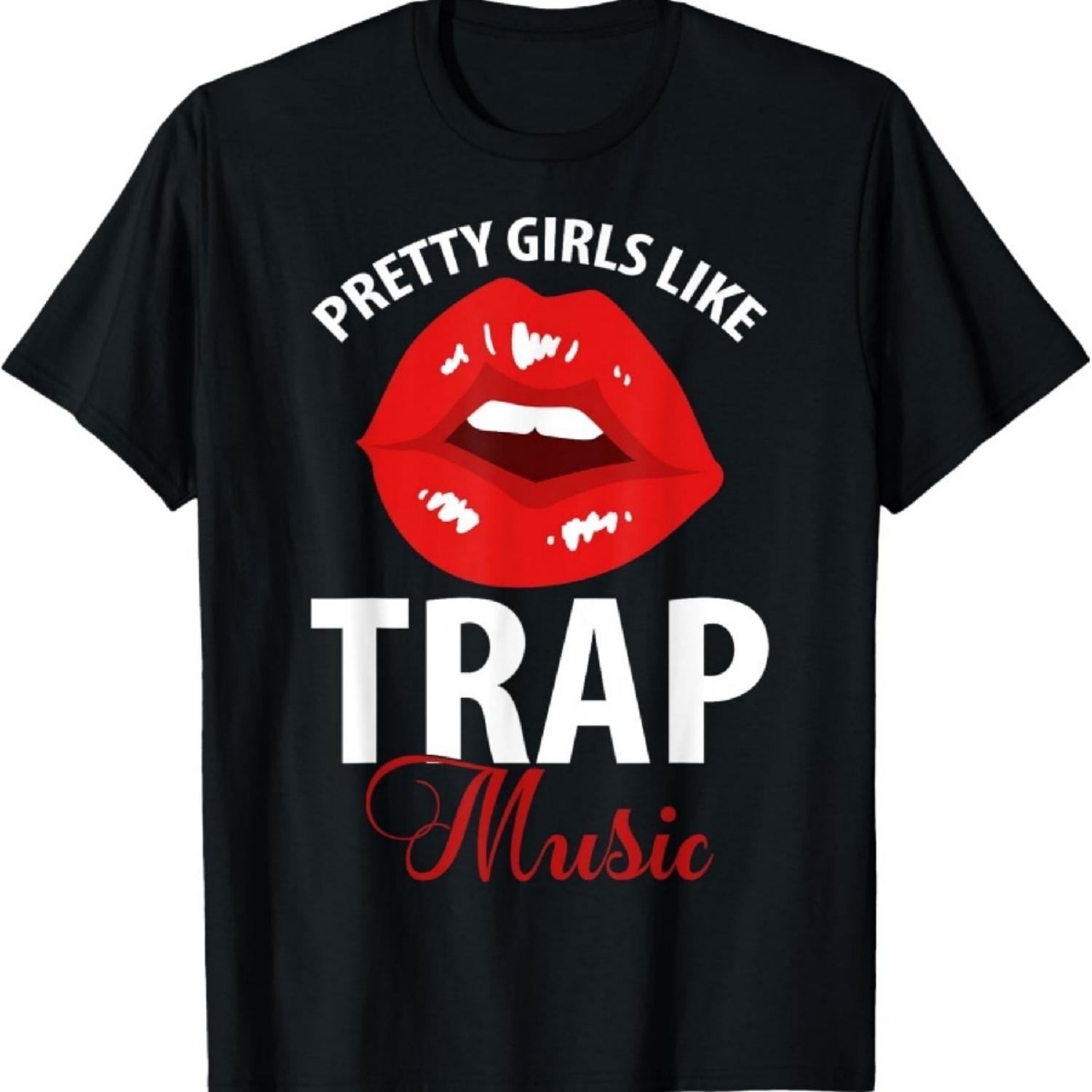 Дизайн вечеринки в стиле Trap Music с изображением красивых девушек, любящих Trap Music, футболка S