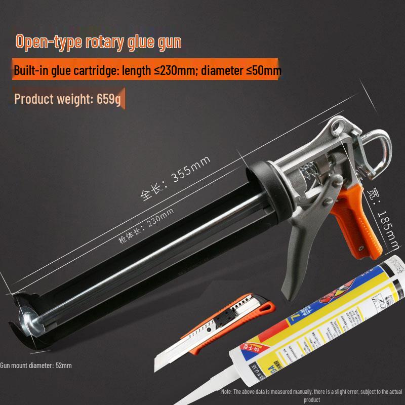 Glass Glue Gun - Silicone Caulking and Sealant Tool for Home Use