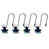 Securing Cargo Hauling Accessory Metal Hooks Easy Installation Single Stud Fitting L Track Tie Down Anchors with S Hook