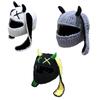 Funny Rabbits Ear Motorcycle Helmets Cover Plush Cartoon Knitted Helmets Protective Cover for Enjoyable Rides and Gifting