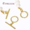Multi Styles Toggle Clasp For Necklace 18K Gold Plated OT Toggle Clasp For Jewelry Making Findings DIY Bracelets Accessories
