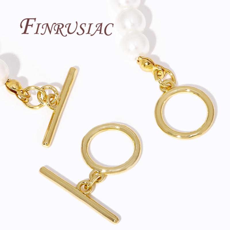 Multi Styles Toggle Clasp For Necklace 18K Gold Plated OT Toggle Clasp For Jewelry Making Findings DIY Bracelets Accessories