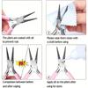 3-piece Jewelry Making Pliers - Needle Nose, Chain Nose, Round Nose, and Wire Pliers - Perfect for Jewelry Restoration
