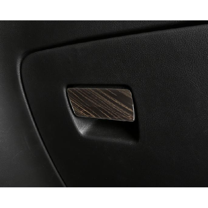 Co-Pilot Storage Box Handle Cover Trim Black Wood Grain For Cadillac XT5 16-