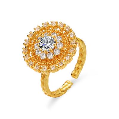 Tijden Komen En Gaan, Modieuze Licht Luxe Stijl Roterende Openingsring, Trendy Nieuwe Gepersonaliseerde Wijsvingerring, Koude Wind Ring